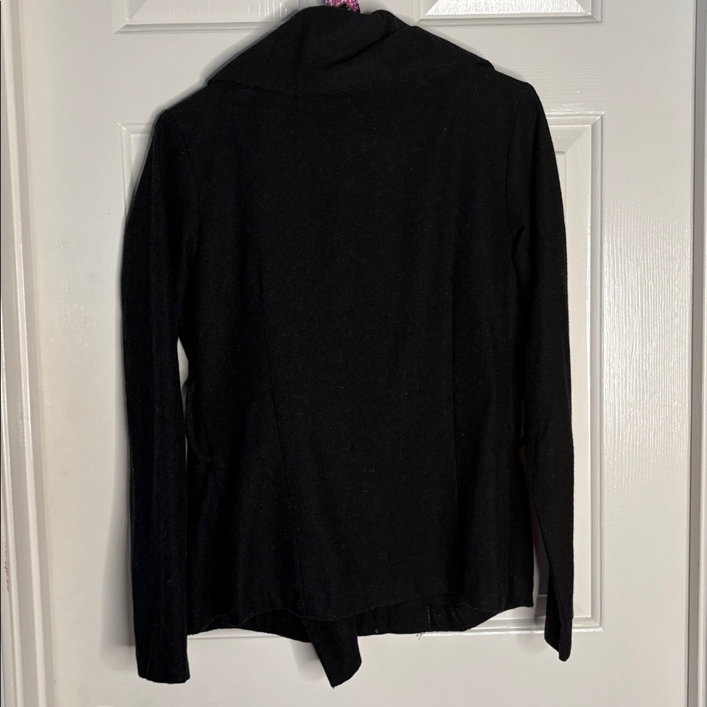 16 - click Dark Grey Blazer/Jacket With Flowy Neck - Picture 2 of 3